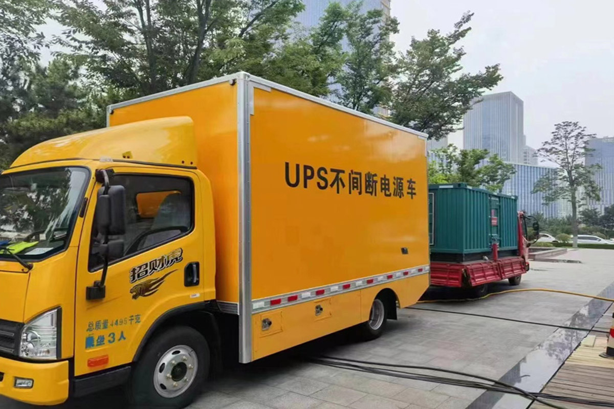 五家渠发电机租赁施工现场